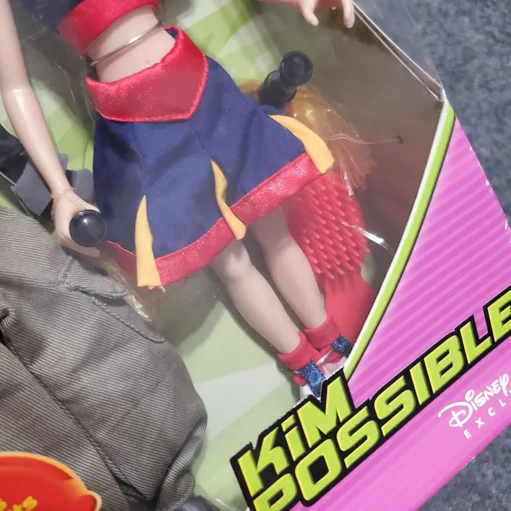 Disney Store Exclusive Kim Possible Doll Cheerleader & Crime Fighter Outfits New